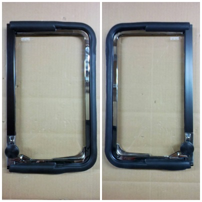 RARE VW Volkswagen Bus Quarterlight Window Frame and Glass complete set for Type 2 1968 to 1979