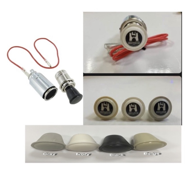 VW Cigarette lighter 12V With Wolfsburg logo Knob VW Cigarette lighter 12V With Wolfsburg logo Knob