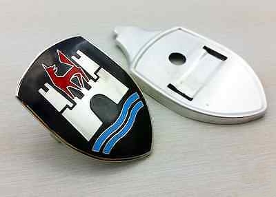 VW Beetle Bug Wolfsburg Front Hood Crest Emblem 1960-1962 VW Beetle Bug Wolfsburg Front Hood Crest Emblem 1960-1962