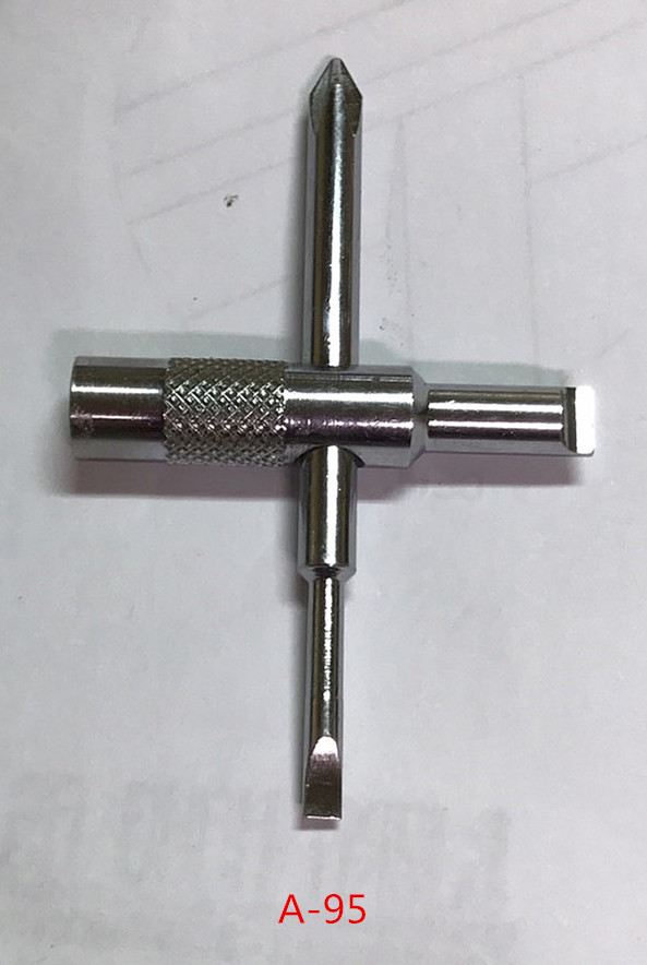 Cross type nozzle repair tool