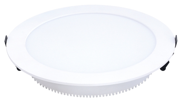 Concealed round panel light