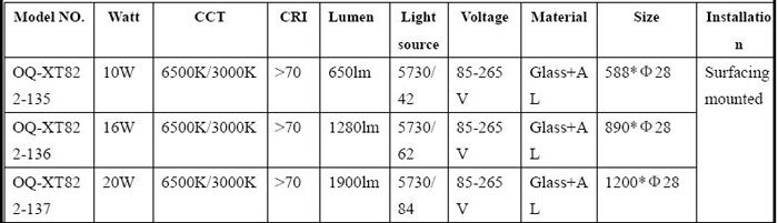 T8 glass tube