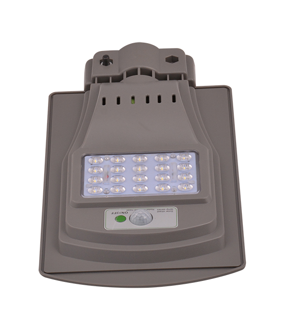 Integrated solar street light (lens)