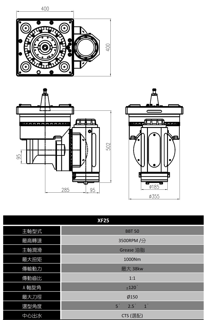 XF25全自动万向头 XF25全自动万向头