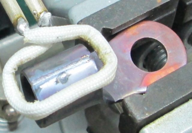 电线端子银焊接、软化