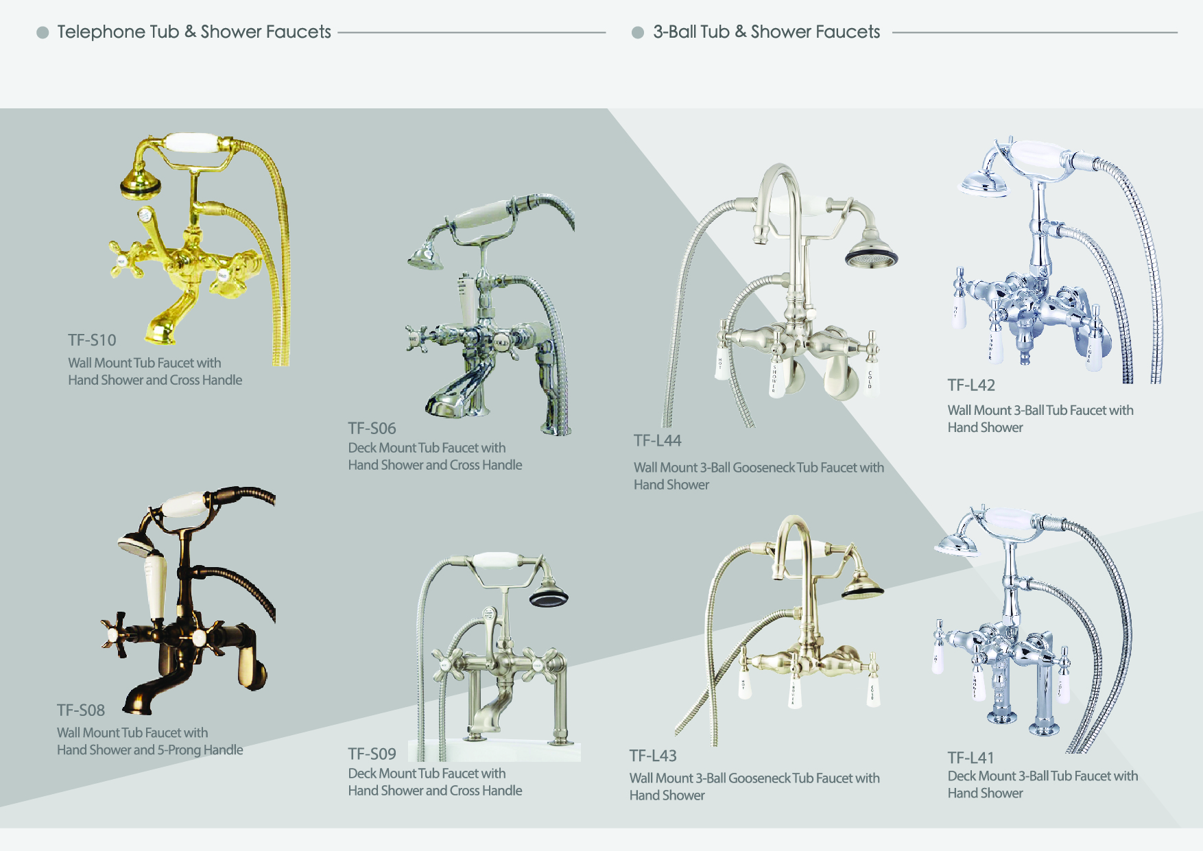 Traditional Tub & Shower Faucets