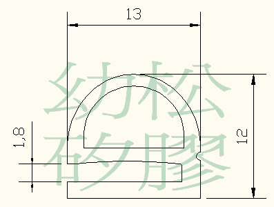 Irregularly-Shaped Silicone Rubber Strips & Linings