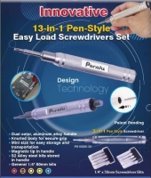 13 in 1 Pen-Style Easy Load Screwdrivers Set / Pen Style Small Repair Tools