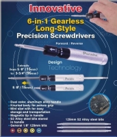 6 in 1 Gearless Long-Style Precision  Screwdrivers