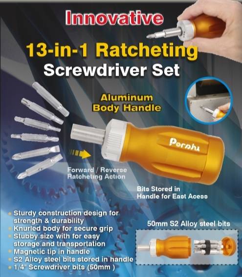 13 in 1 Ratcheting Screwdriver set, DIY tools, Hand tools 13 in 1 Ratcheting Screwdriver set, DIY tools, Hand tools