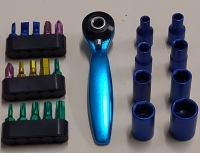 Mini Gear Ratcheting Socket & Pen-Style Screwdriver Set ,ＤIY Tools