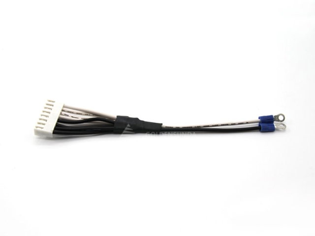 Wire Harness for Electronic ,Wire Harness MX3.96 8P To O-Terminalx2 UL1015 18AWG L=129, Customized Wire Harness for Electronic ,Wire Harness MX3.96 8P To O-Terminalx2 UL1015 18AWG L=129, Customized