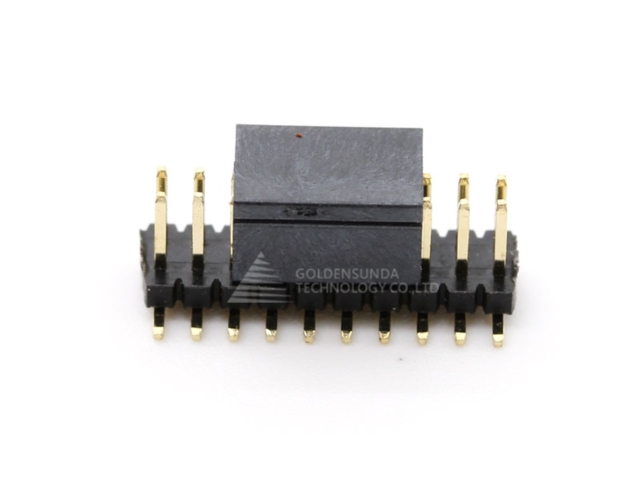 Pin Header, pitch 1.27mm, H=1.00mm, W=5.50mm, SMT straight type, dual row, circuits : 06 - 100 pins Pin Header, pitch 1.27mm, H=1.00mm, W=5.50mm, SMT straight type, dual row, circuits : 06 - 100 pins