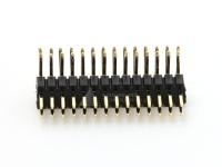 Pin Header, pitch 1.27mm, H=2.00mm, DIP right angle type, dual row, circuits : 06 - 100 pins