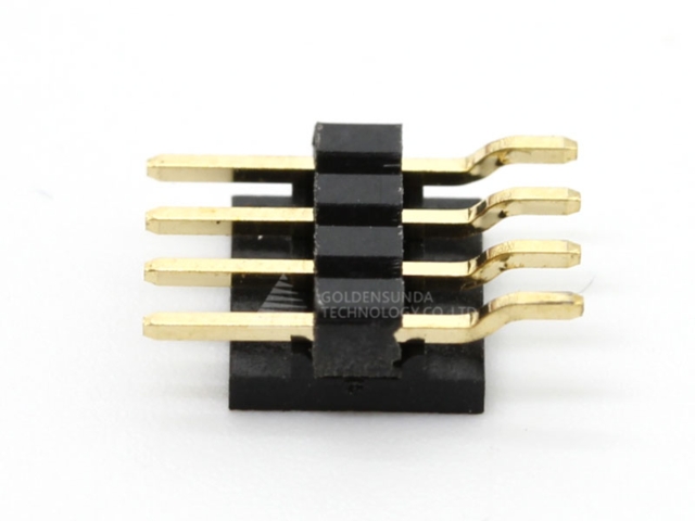 Pin Header, pitch 2.00mm, H=2.00mm, SMT right angle type, single row, circuits : 02 - 40 pins Pin Header, pitch 2.00mm, H=2.00mm, SMT right angle type, single row, circuits : 02 - 40 pins