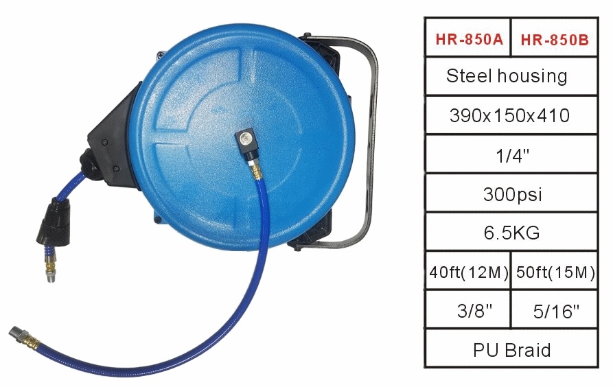 PU NET RETRACTABLE HOSE REEL HR-850