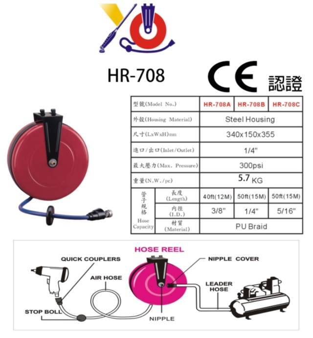 HR-708系列自动收空压管轮座