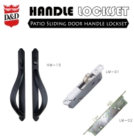 Patio Sliding door handle Lockset