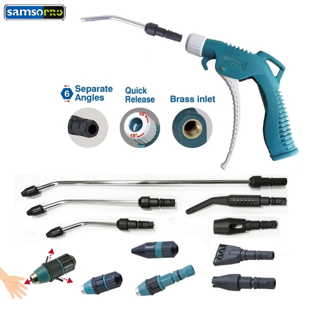Air Blow Gun with MultiFunction Interchangeable Nozzles Air spray