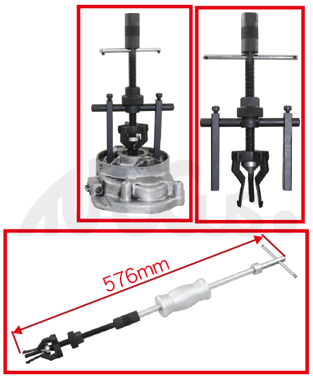 3-Jaw Blind Hole Bearing Puller Kit(2 in 1)