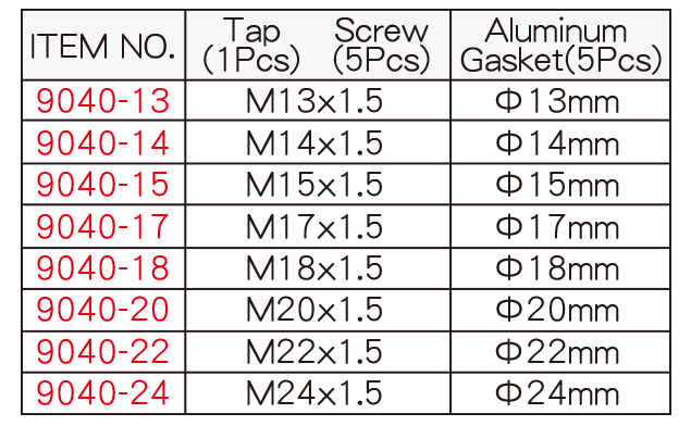 11Pcs Oil Drain Repair Kit