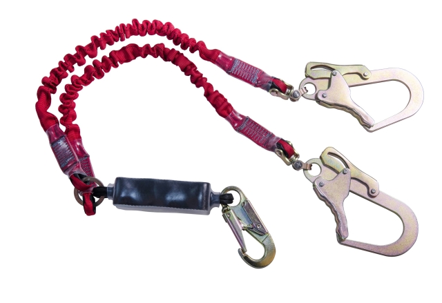 Shock absorbing lanyard