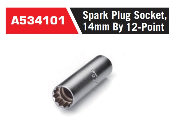 A534101 Spark Plug Socket, 14mm By 12-Point