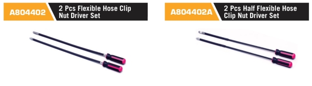 A804402 /A804402A 2 Pcs Flexible Hose Clip  Nut Driver Set A804402 /A804402A 2 Pcs Flexible Hose Clip  Nut Driver Set