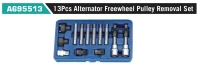 A695513 13Pcs Alternator Freewheel Pulley Removal Set A695513 13Pcs Alternator Freewheel Pulley Removal Set