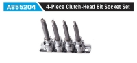 A855204 4-Piece Clutch-Head Bit Socket Set