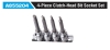 A855204 4-Piece Clutch-Head Bit Socket Set