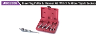 A902506 Glow Plug Puller & Reamer Kit With 3 Pc Glow / Spark Sockets