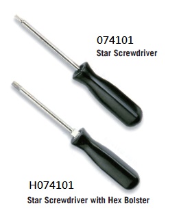 074101/H074101 Star Screwdriver with Hex Bolster 074101/H074101 Star Screwdriver with Hex Bolster