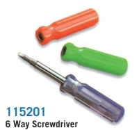 115201 6 Way Screwdriver