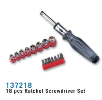 137218 18 pcs Ratchet Screwdriver Set