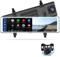 Security Dash Camera with Wireless CarPlay Monitor