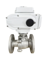 HJV-02-C03 不鏽鋼二片式電動法蘭球塞閥, 不鏽鋼電動式球閥