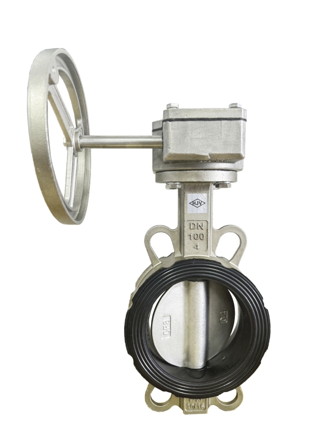 HJV-32-01Stainless steel butterfly valve (Wafer type / Gear)