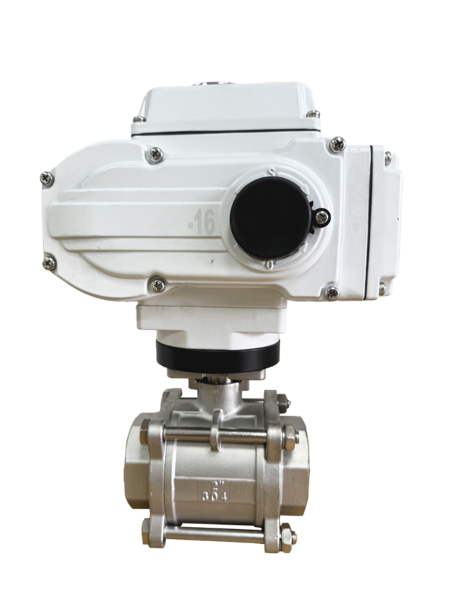 HJV-516-03三片式高平台牙口球塞閥(電動式)