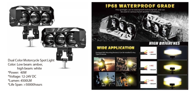 Motorcycle Spot Light