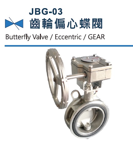 JBG-03 Eccentric Gear Butterfly Valve, Cast Iron Butterfly Valve Eccentric type with Gear