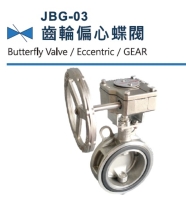 JBG-03 Eccentric Gear Butterfly Valve, Cast Iron Butterfly Valve Eccentric type with Gear