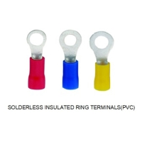 Solderless Insulated Ring Terminals (PVC) | Solderless Terminals | PVC Insulated Ring Terminals
