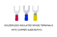 Solderless Insulated Spade Terminals with Cooper Sleeve (PVC)