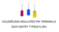 Solderless Insulated Pin Terminals, Easy-entry Type (NYLON)