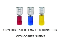 VINYL- Insulated Female Disconnects with Cooper Sleeve
