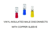 VINYL- Insulated Male Disconnects with Cooper Sleeve