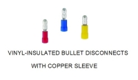 VINYL- Insulated Bullet Disconnects with Copper Sleeve