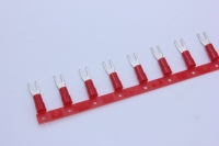 Fork-type insulated connecting terminal