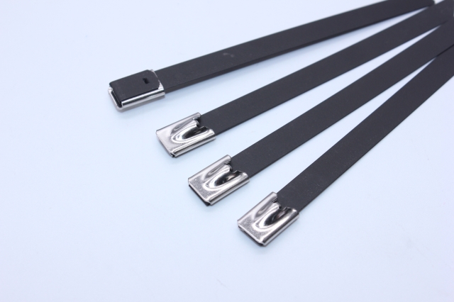 Stainless steel coated cable ties